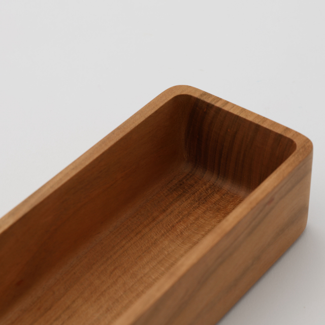 【WEB限定】建彦木工 山桜の弁当箱 L 山桜無垢材