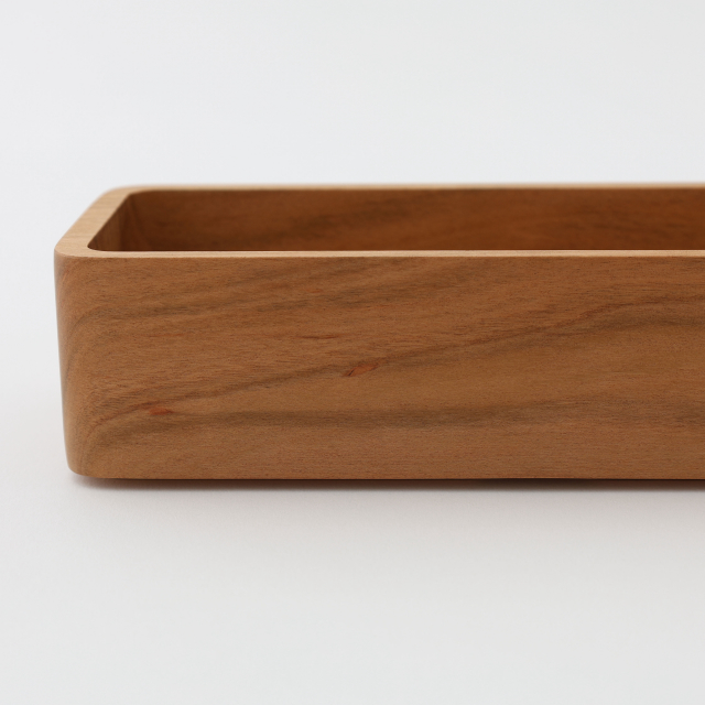 【WEB限定】建彦木工 山桜の弁当箱 L 山桜無垢材