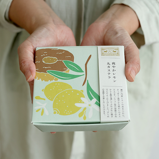 産地のおやつ　爽やかレモン　丸カステラ