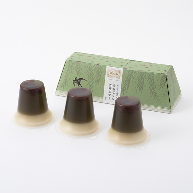 凍らせて食べる番茶葛もち　青柳あずき　３個入り