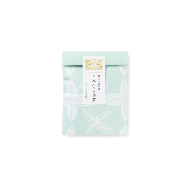 番茶　小袋　際立つ清涼感　日本ハッカ番茶　ティーバッグ3包入
