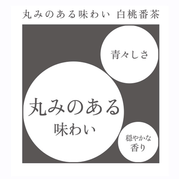 番茶　小袋　丸みのある味わい　白桃番茶 ティーバッグ3包入