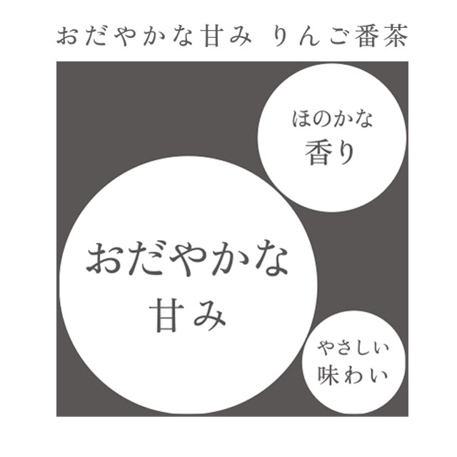 番茶　小袋　おだやかな甘み　りんご番茶　ティーバッグ3包入