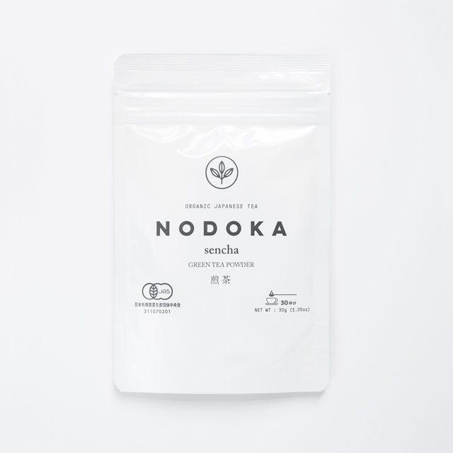 【WEB限定】THE NODOKA オーガニック日本茶パウダー　煎茶パウダー　30g(30杯分)