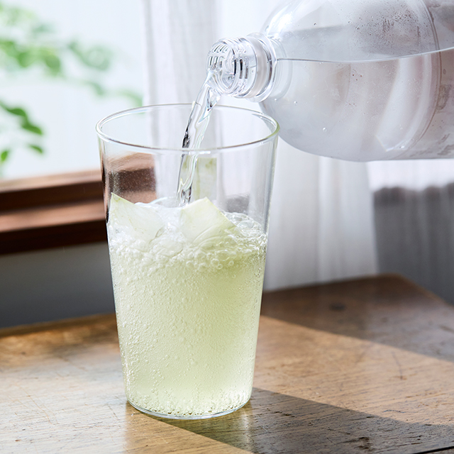 炭酸水でつくるソーダ番茶