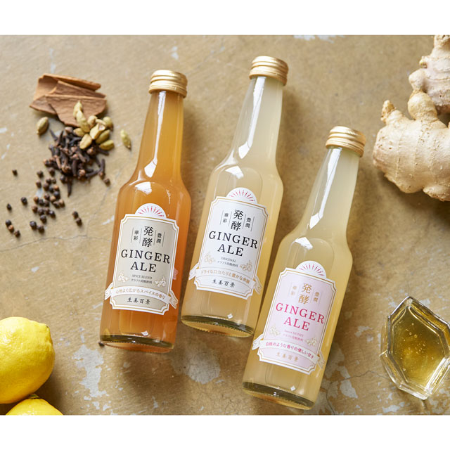 発酵ジンジャーエール ギフトセット 250ml×3本(ORIGINAL・Sweet HONEY・SPICE BLEND)