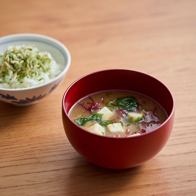 シーベジタブルと作った 海藻を楽しむ　みそ汁の具