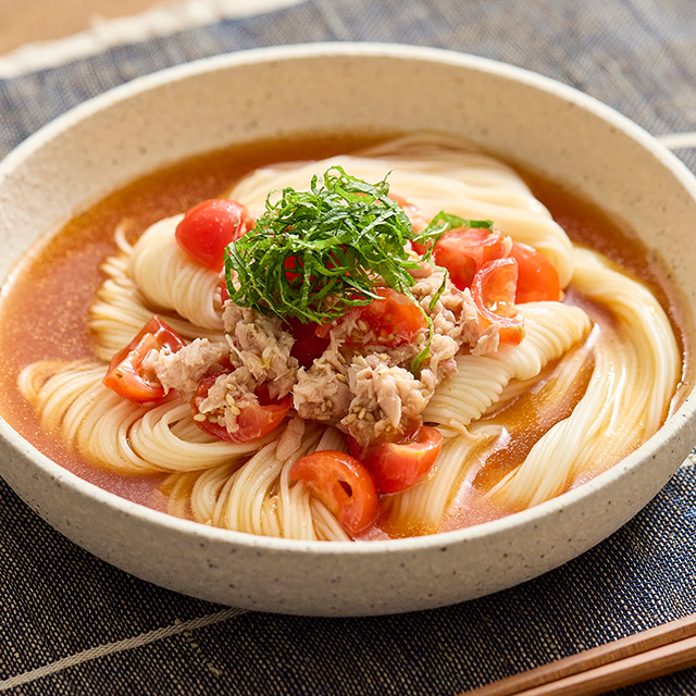 素麺のための夏野菜つゆ