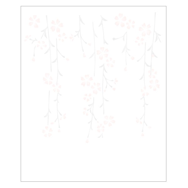 春の懐紙　六種の桜