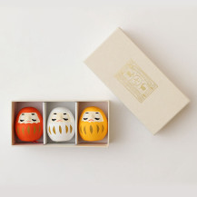 みくじ箱　三色だるま