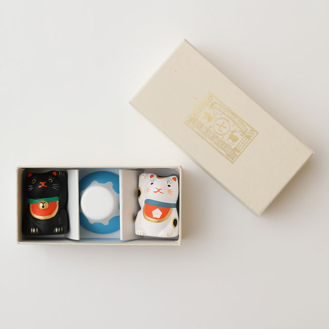 みくじ箱　富士山に招き猫