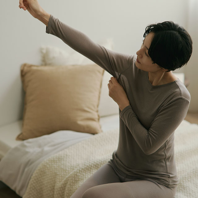 やわらウールインナーの生地見本