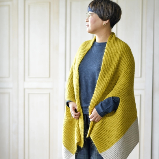 mino/nico/あったか冬のモヘア ツートンカラー