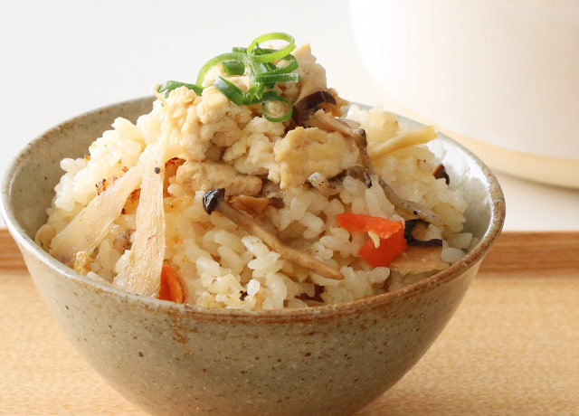 産地の炊込みごはん