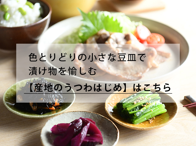 漬け物にもおすすめの豆皿はこちら