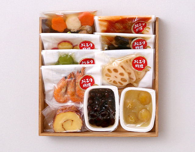 お子さまにも安心安全な国産原料・無添加調理にこだわった、石井食品のおせちとともにお届けします