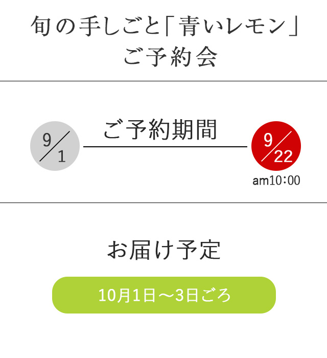 青いレモン酒ご予約会