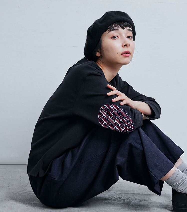 久留米織 四くずし紺