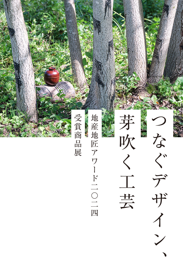 つなぐデザイン、芽吹く工芸 ー地産地匠アワード2024 受賞商品展ー