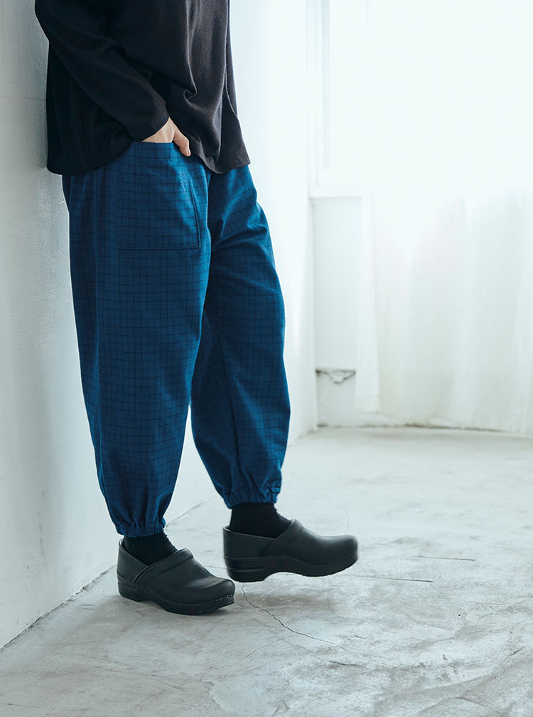 新品未使用 中川政七商店 綿麻もんぺパンツ Lサイズ ネイビー 紺色 綿麻もんぺパンツ｜衣料品｜中川政七商店 公式サイト