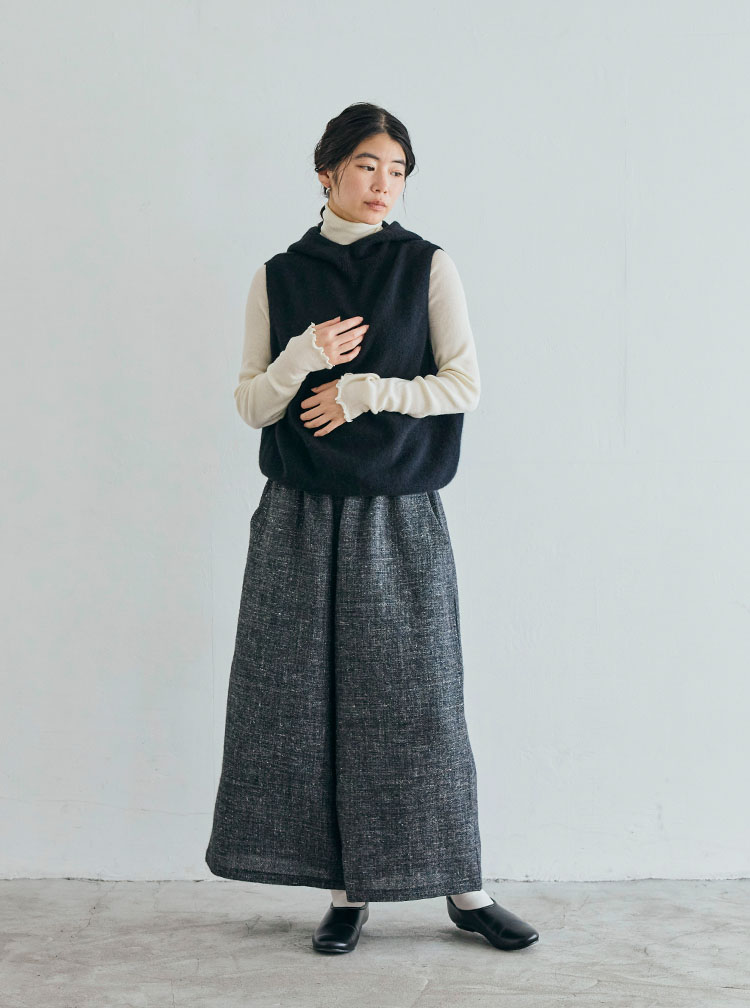 ニットを纏う コーディネートイメージ
