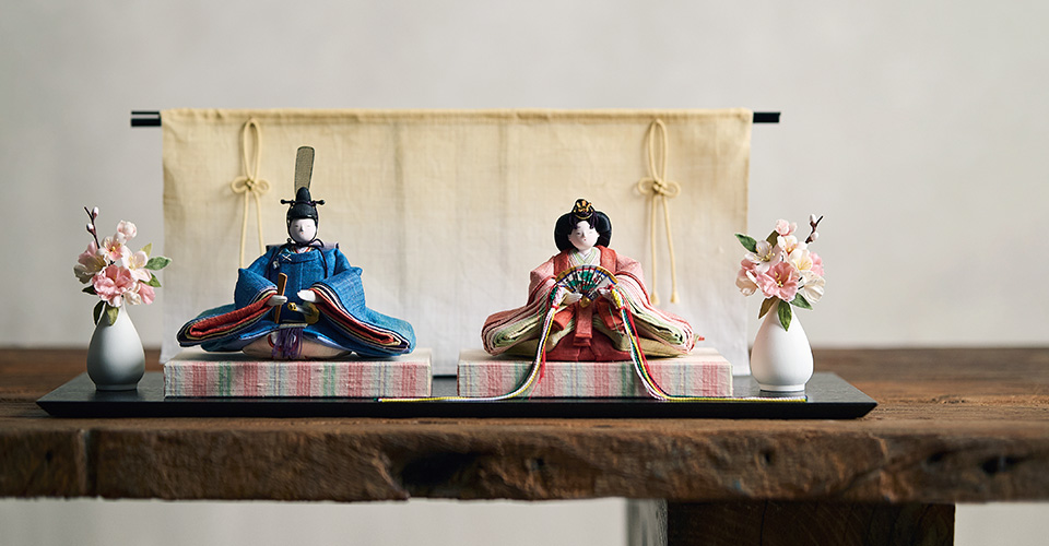 atelier shimura × 中川政七商店 草木染めの衣裳着雛飾り