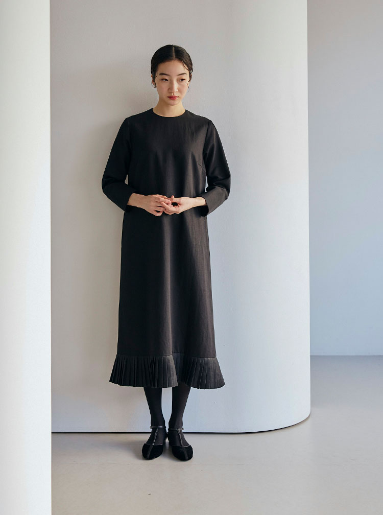 極美品 タグ付き 中川政七商店 長袖ワンピース セミフォーマル 日本製 ヘンプ 中川政七商店のセミフォーマル｜工芸・暮らし・贈りもの｜中川政