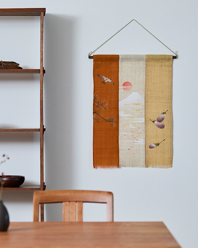 十二ヶ月の三連タペストリー