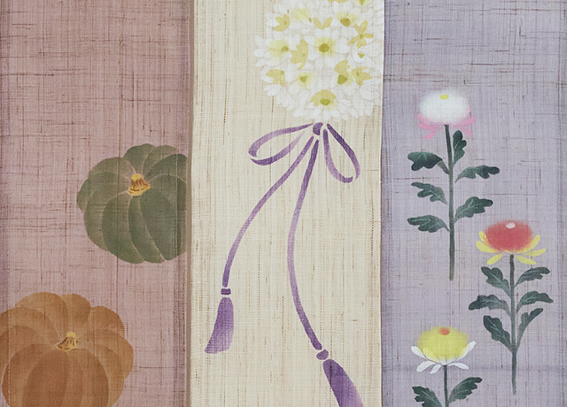 九月「重陽の節句（菊座瓜・菊・菊の被せ綿）」