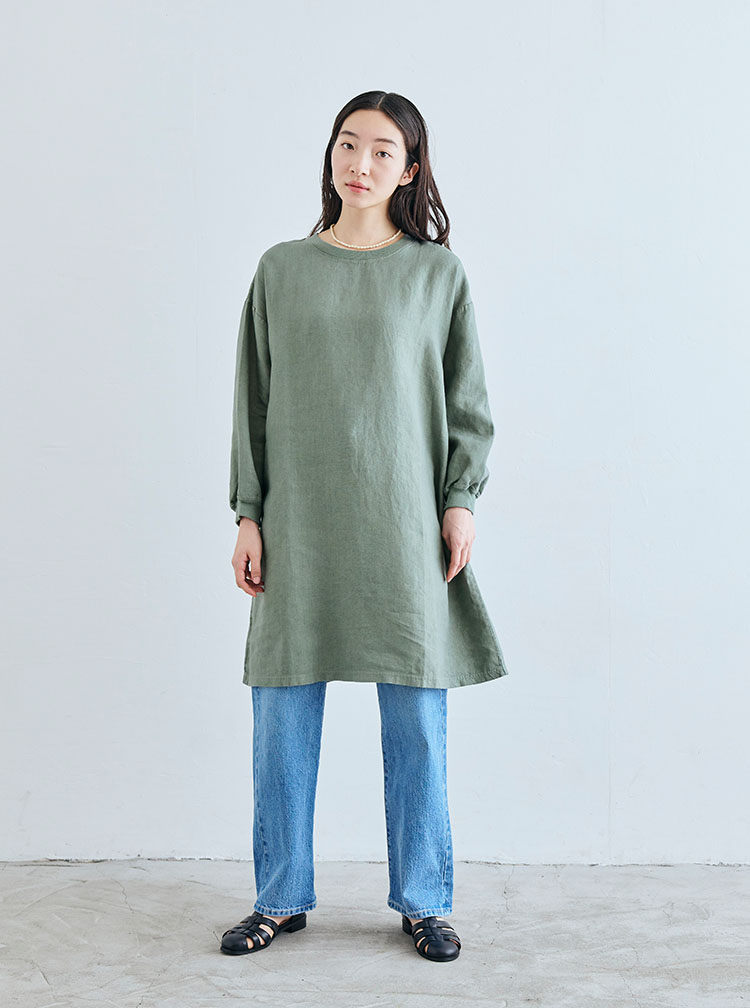 麻布Tシャツ コーディネートイメージ
