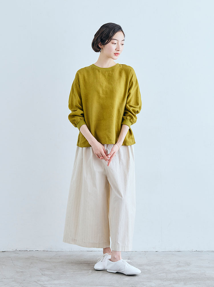麻布Tシャツ コーディネートイメージ