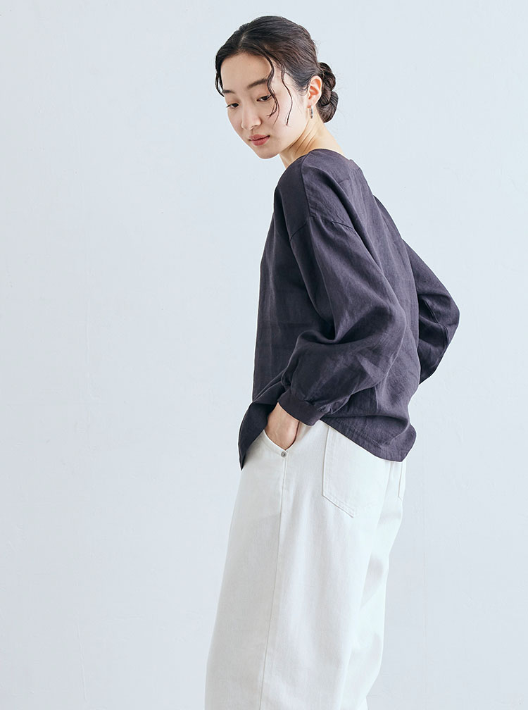 麻布Tシャツ コーディネートイメージ