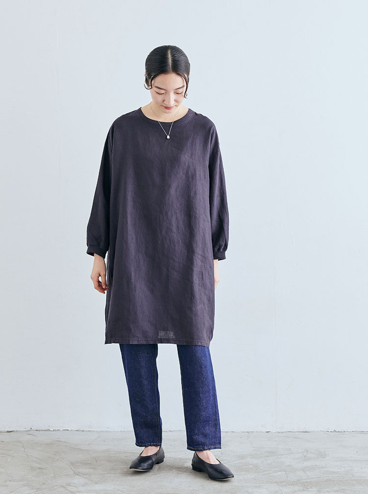 麻布Tシャツ コーディネートイメージ