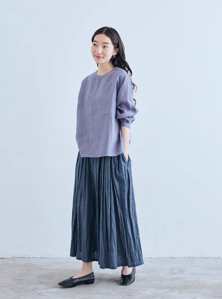 麻布Tシャツ コーディネートイメージ
