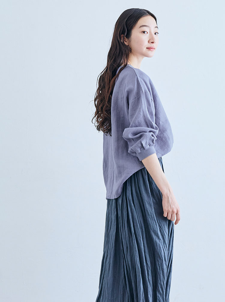 麻布Tシャツ コーディネートイメージ