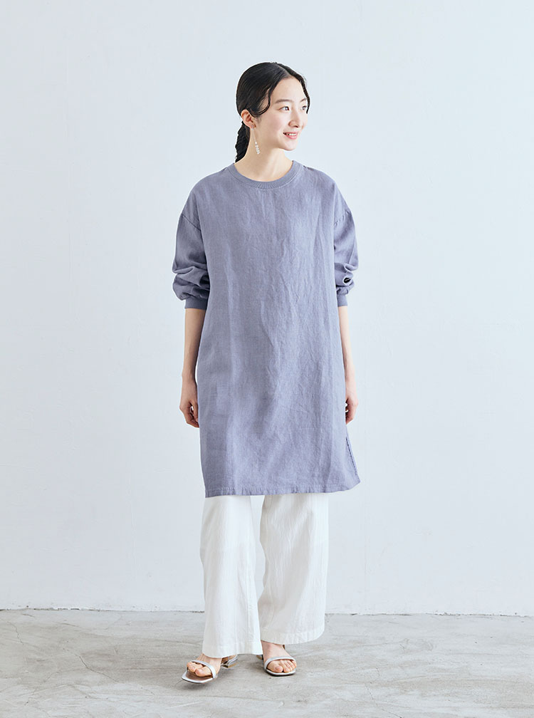 麻布Tシャツ コーディネートイメージ