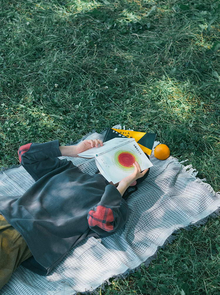 日本の布ぬの　バスクシャツ