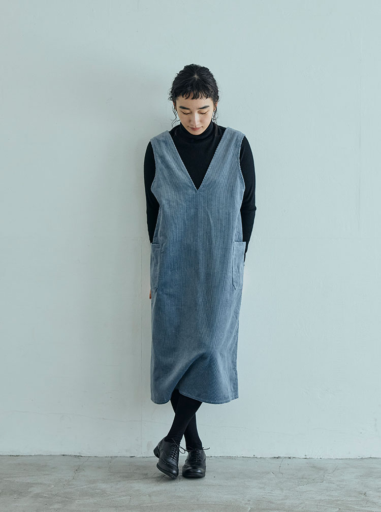 綿麻のコール天 コーディネートイメージ