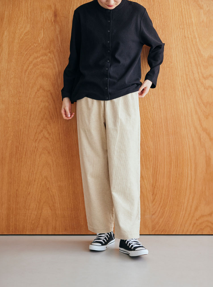 綿麻のコール天 コーディネートイメージ