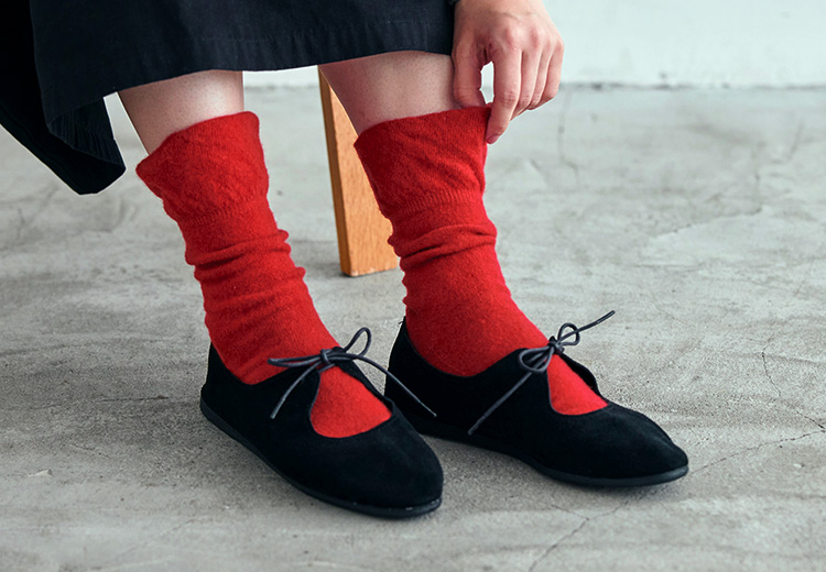 無地・カラーくつした