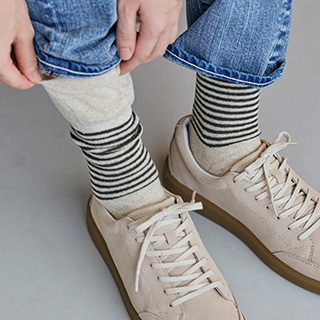 柄ものくつした