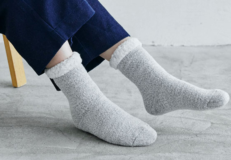 中空糸のもっとあたたかいくつしたクルー