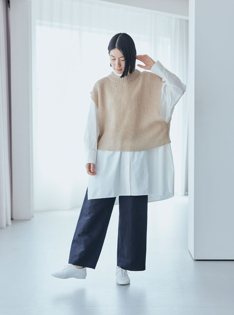 重ねて心地よく コーディネートイメージ