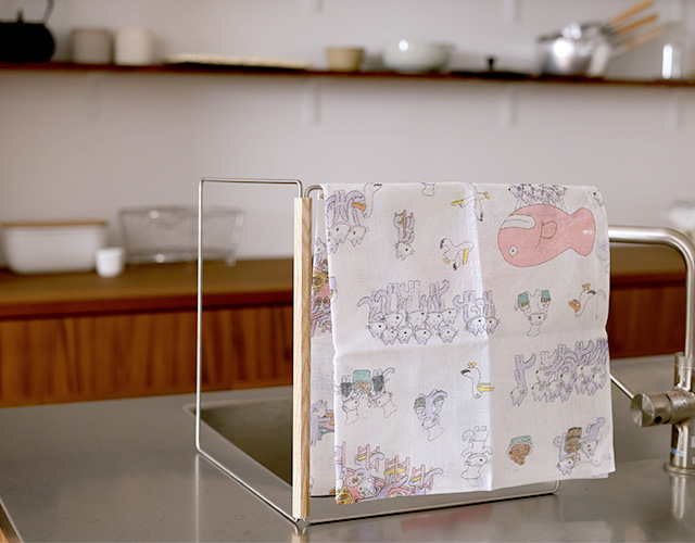 絵本ふきん　花ふきん