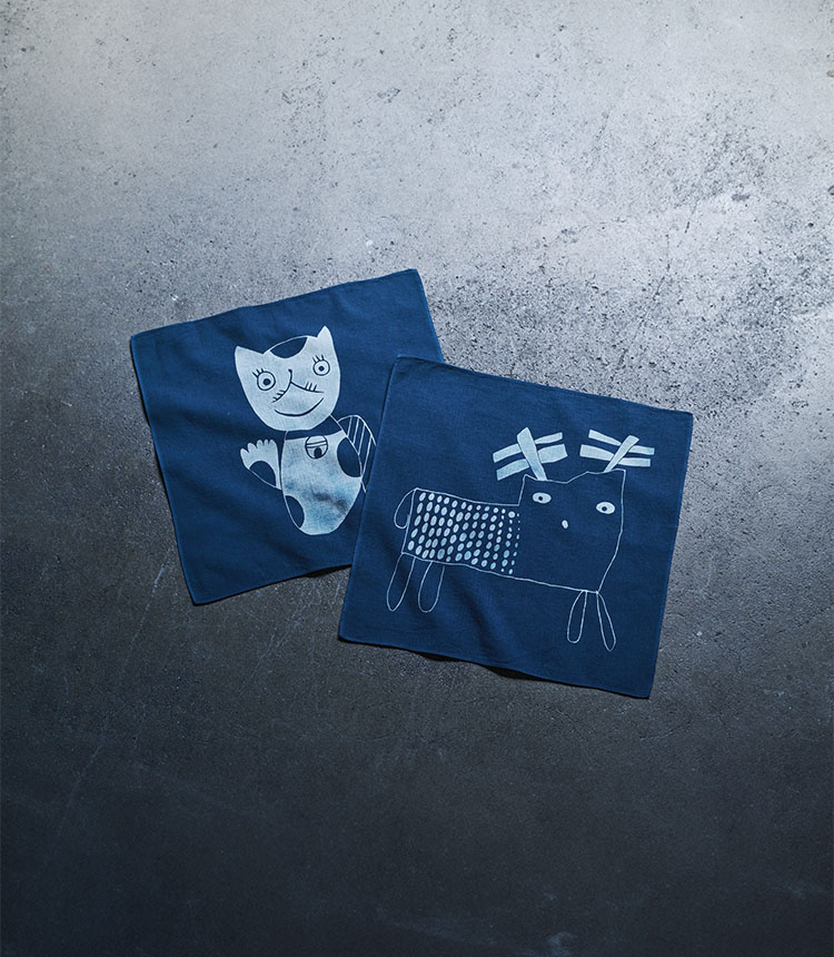 藍染ハンカチ