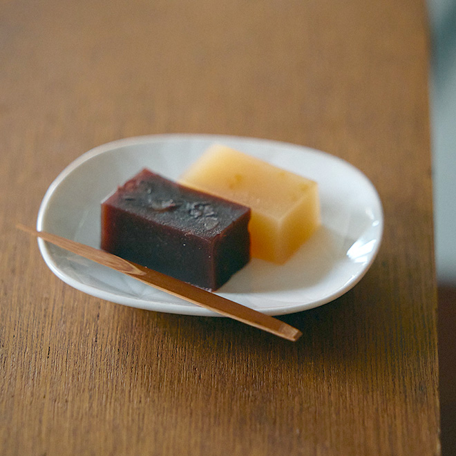 煤竹の菓子切り　5本組