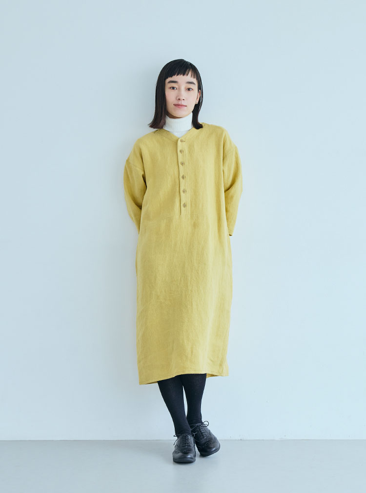 厚手麻コーディネートイメージ