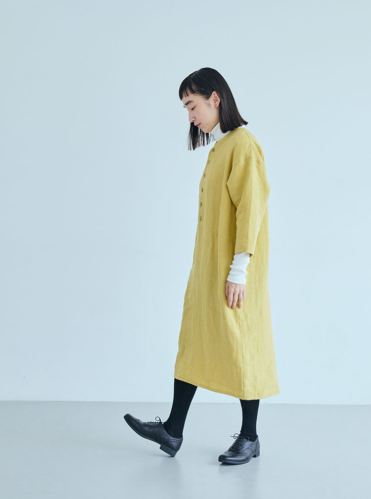 厚手麻コーディネートイメージ