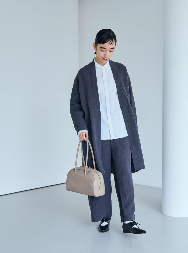 厚手麻コーディネートイメージ