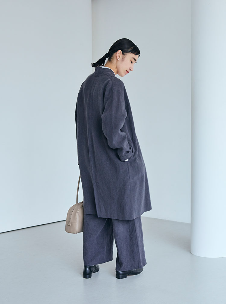 厚手麻コーディネートイメージ